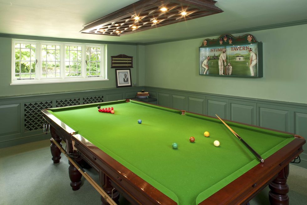 The Grange - Plaxtol - Kent - snooker room - Sotheby's