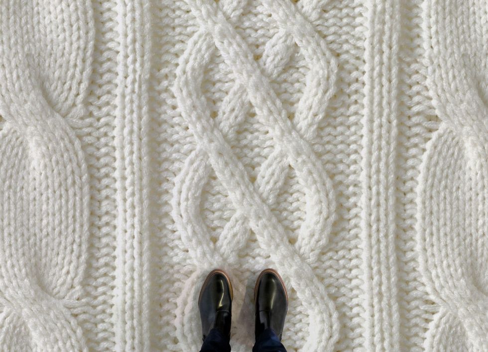 Faux Textile Cream Knit - vinyl flooring - Atrafloor