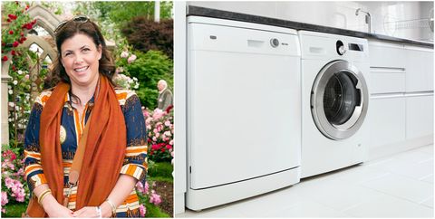 Kirstie Allsopp and washing machine collage