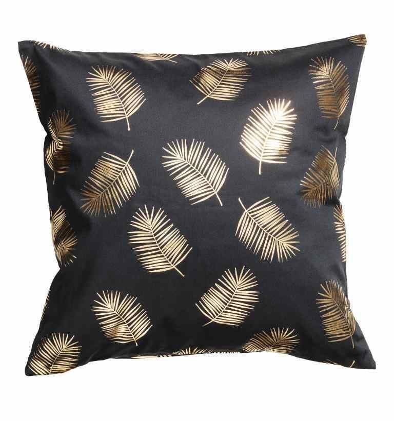 Leaf-patterned cushion cover, £6.99, H&M