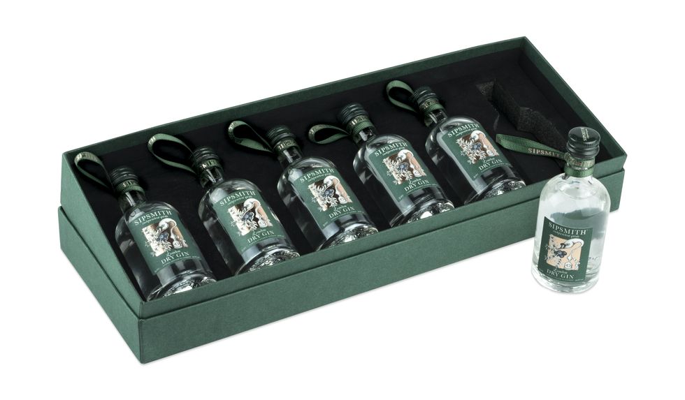 Sipsmith's Christmas bauble gin bottles