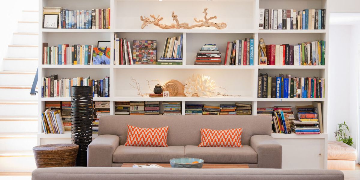 formal living room bookcases