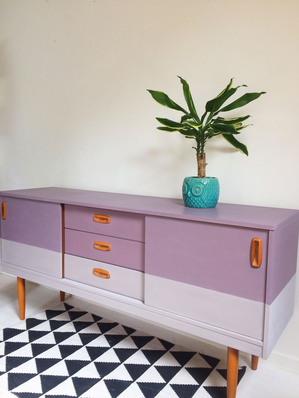 Product, Chest of drawers, Sideboard, Flowerpot, Drawer, Purple, Lavender, Turquoise, Teal, Cabinetry, 