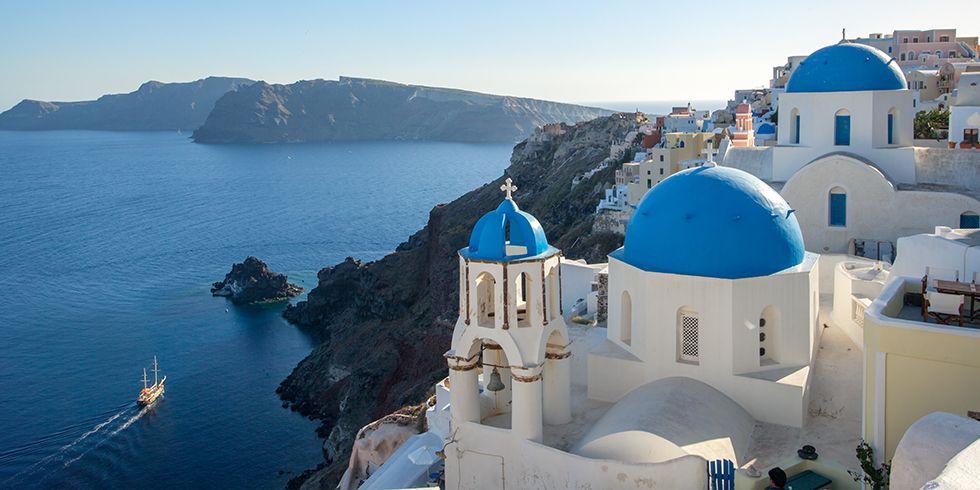 <p>Picture this: White-washed houses and cobalt blue roofs carved into tropical cliffs with sweeping views of the Aegean Sea. Doesn't sound too shabby, right? <a href="https://www.tripadvisor.com/TravelersChoice-Islands-cTop-g189398" target="_blank" data-tracking-id="recirc-text-link">This Greek island</a>&nbsp;is&nbsp;considered one of the most active volcanic sites in the South Aegean Volcanic Arc which explains the bulk of beautiful beaches made up of black, red and white lava pebbles.&nbsp;</p>