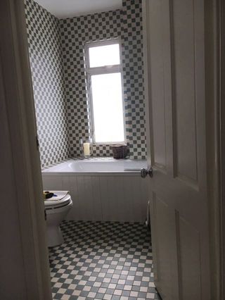 Small bathroom makeover - pared back. Wimbledon, London