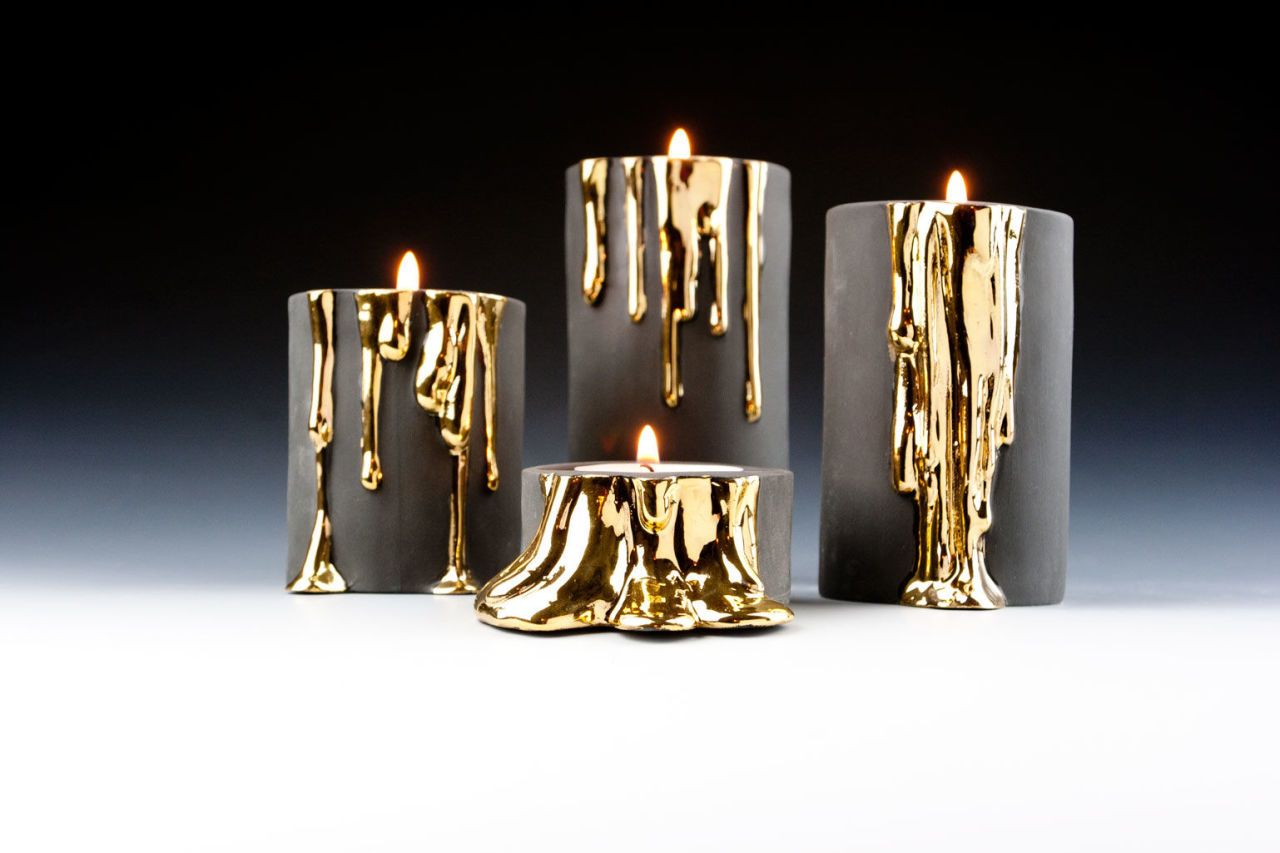 cheap gold candle holders