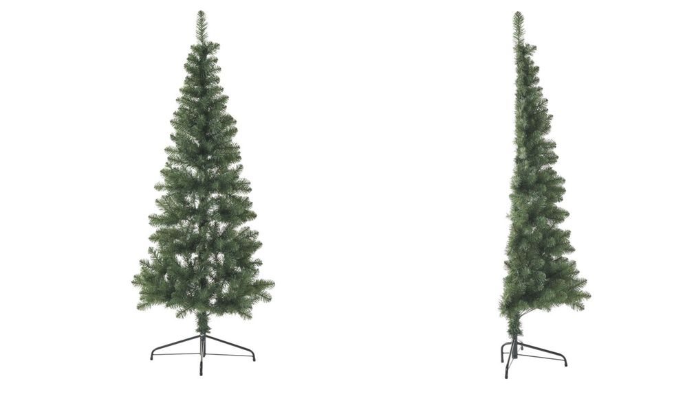 This Half Christmas Tree Is Perfect For Small Spaces - Wilko Christmas Tree