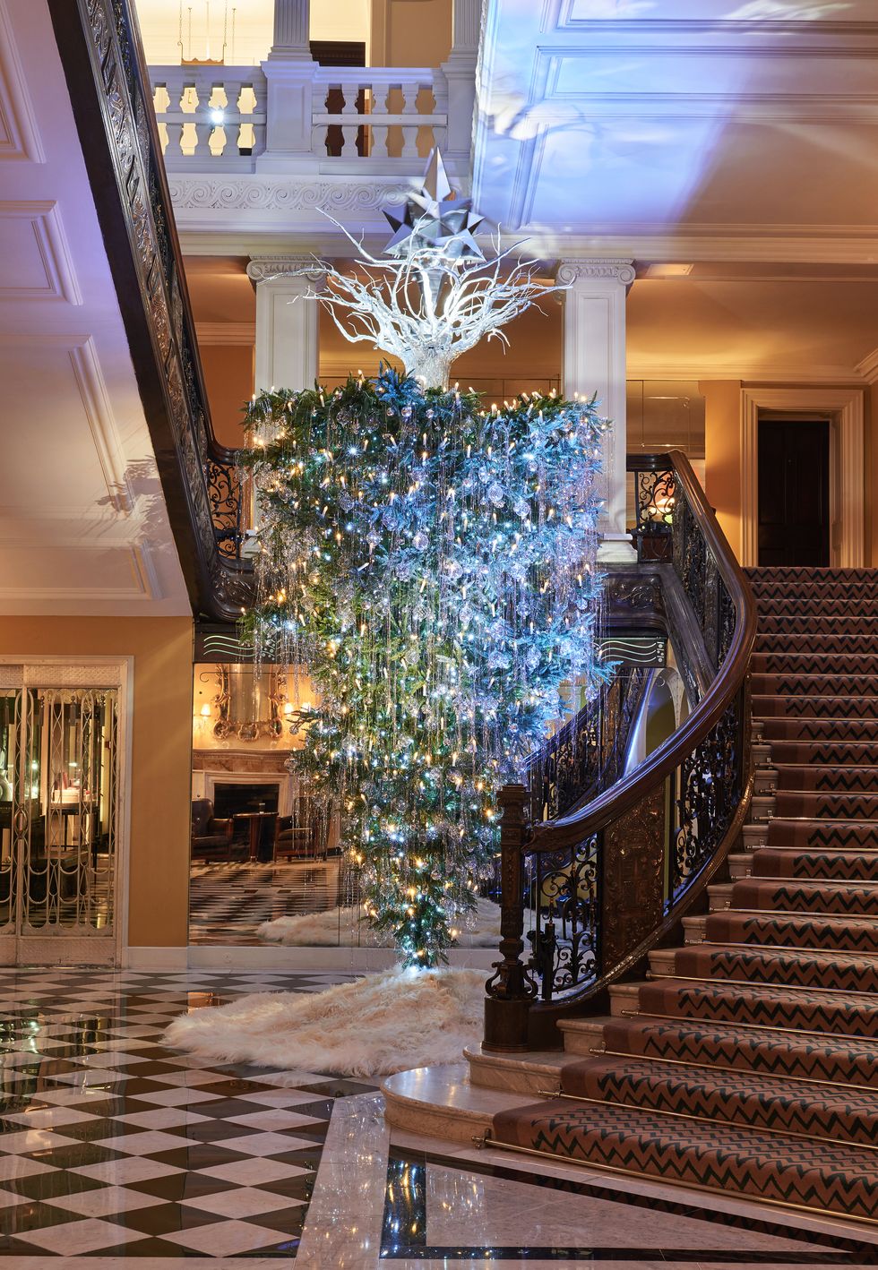 Claridge's Hotel Christmas Tree designed by Karl Lagerfeld