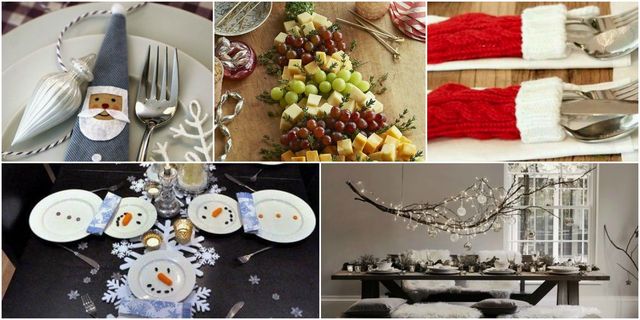 Christmas table setting ideas - Pinterest