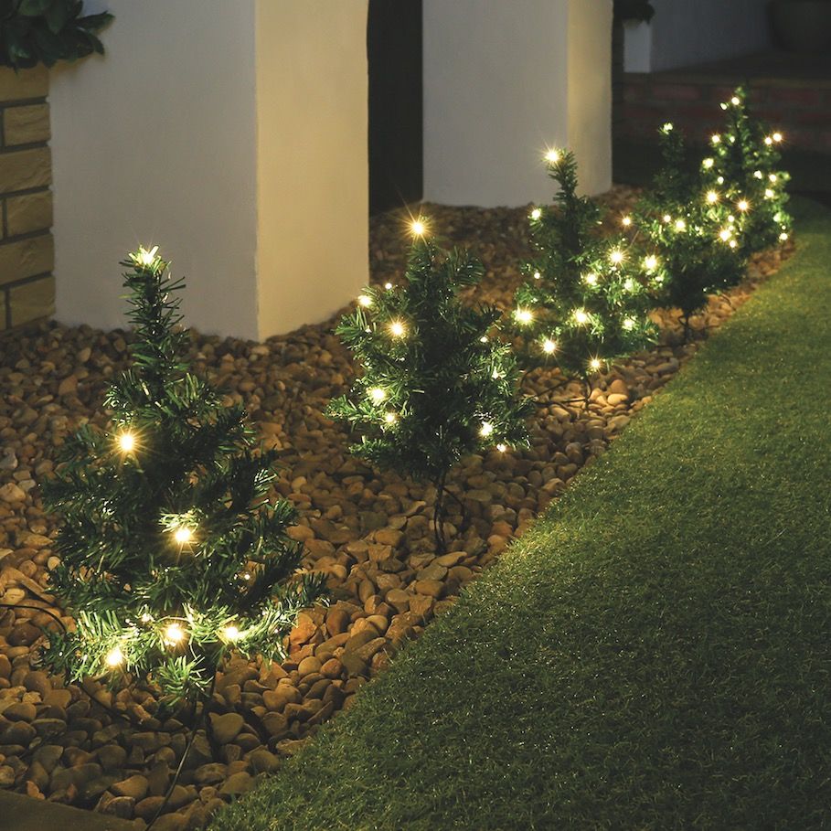 6 Tree Path Lights 90 Warm White LEDs, £34.99, Festive Lights