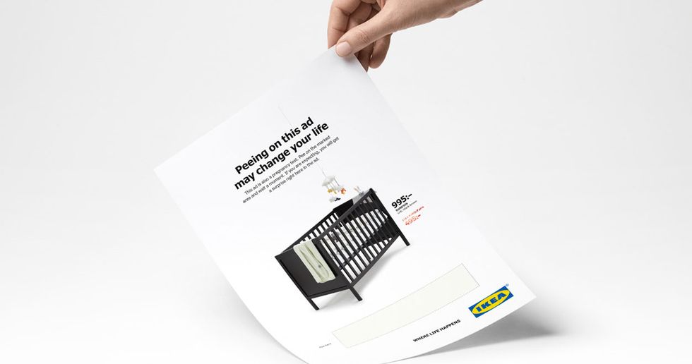 Ikea launches ad you can pee on