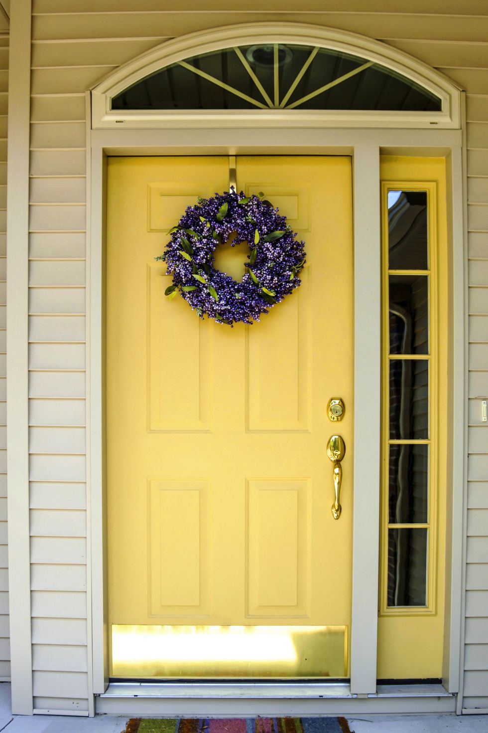 primrose yellow front door
