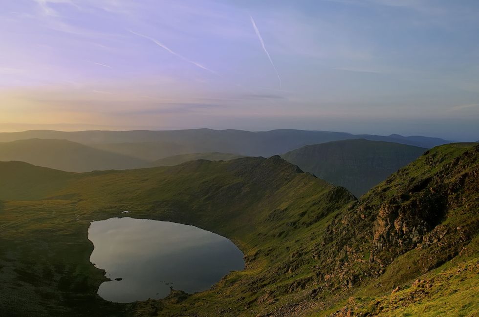 <p>This four-hour walk through England's third highest peak requires a&nbsp;decent level of fitness and is categorised as 'moderate' by <a href="http://www.ramblers.org.uk/" target="_blank" data-tracking-id="recirc-text-link">The Ramblers</a>. Starting in the village of&nbsp;Glenridding, the&nbsp;ascent via Striding Edge is one of the most popular&nbsp;ridge walks thanks to its&nbsp;spectacular views.&nbsp;</p><p><strong data-redactor-tag="strong" data-verified="redactor"><a href="https://osmaps.ordnancesurvey.co.uk/route/1677957/OS-Recommended-ITV-100-Favourite-Walks-Helvellyn" target="_blank" data-tracking-id="recirc-text-link">See the route</a></strong><span class="redactor-invisible-space" data-verified="redactor" data-redactor-tag="span" data-redactor-class="redactor-invisible-space"></span></p>
