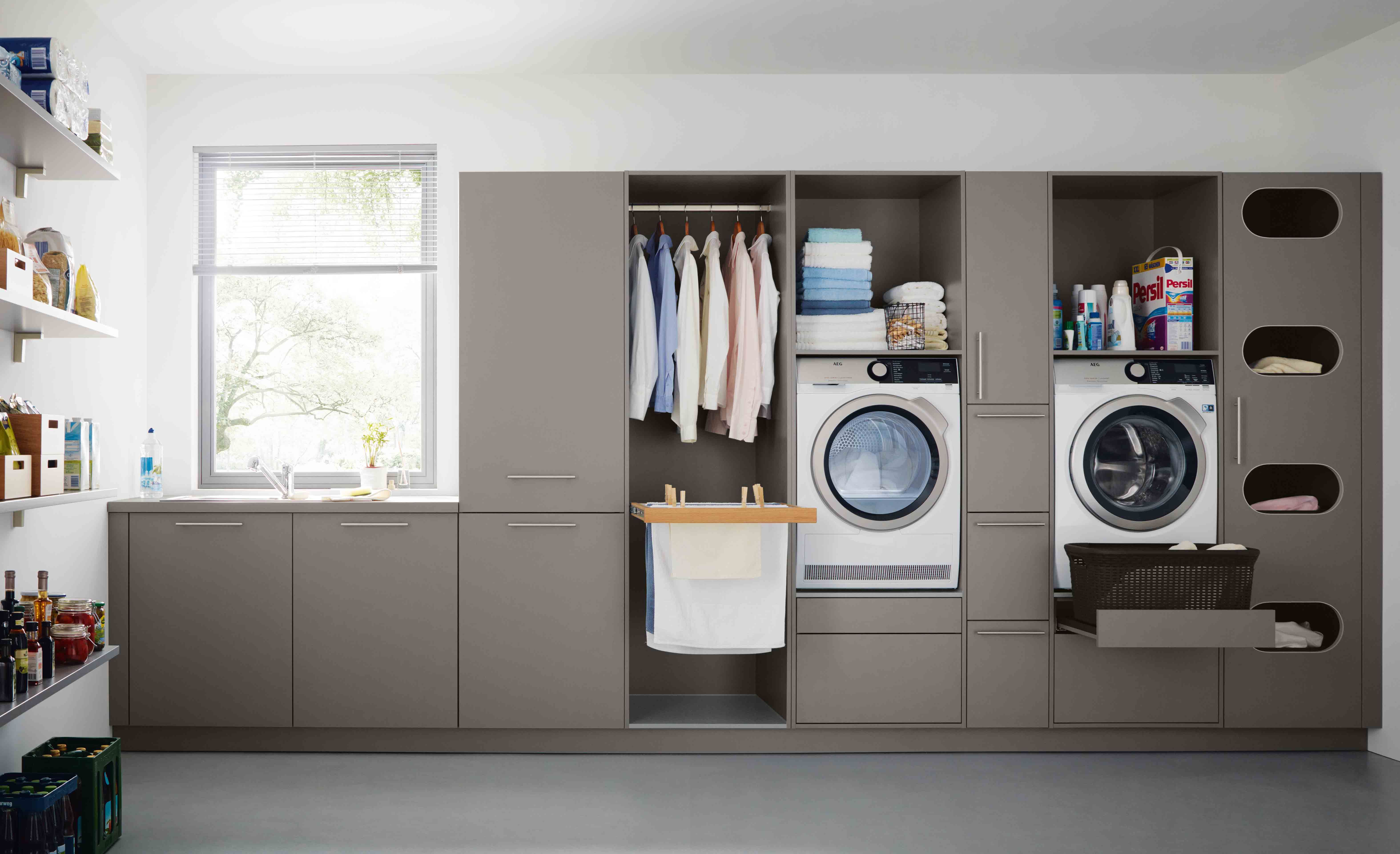 laundry room vacuum storage