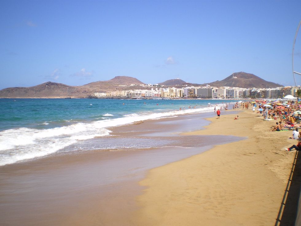 Playa de Las Canteras beach Spain