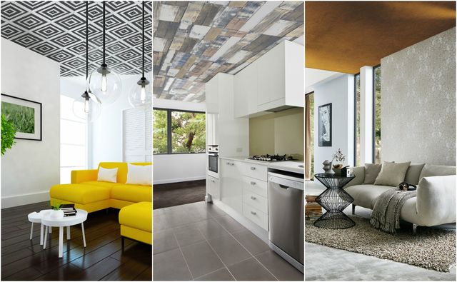 Statement ceilings - wallpaper ceiling
