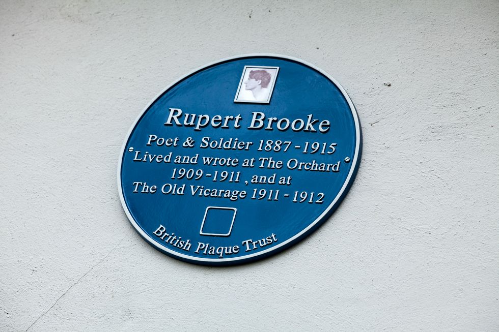Rupert Brooke - Orchard House - Grantchester - blue plaque - Cheffins