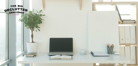 Home office - minimalist - big declutter challenge