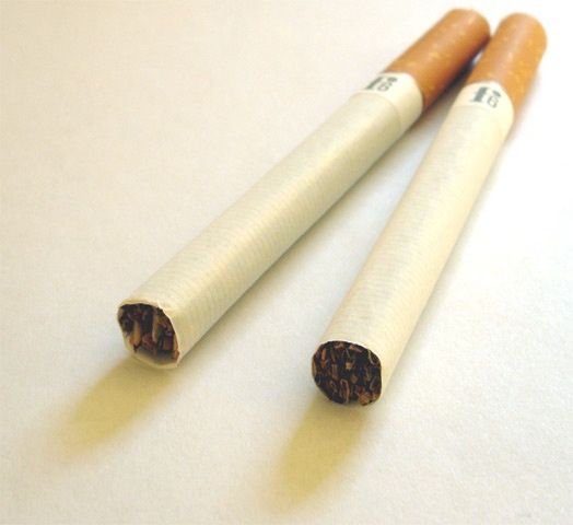 Les filtres ventilés des cigarettes light associés l'augmentation