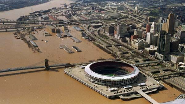 Flood Of 1997 Deluge Brought Record Flooding To Cincinnati Riverfront
