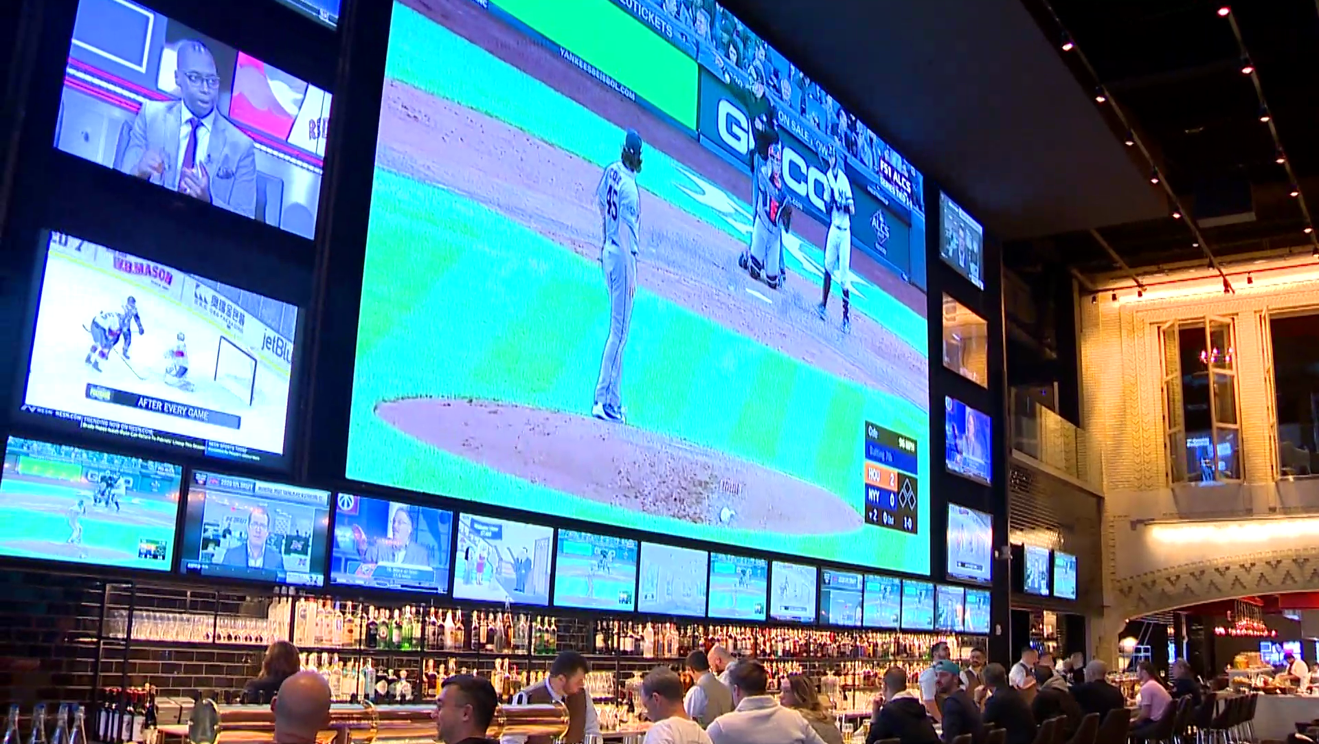 Boston S Newest Sports Bar Boasts Biggest Tv Screen In New England