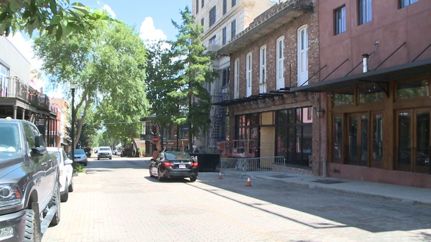 REAL PHOTO BROOKHAVEN MISSOURI DOWNTOWN STREET SCENE MO. POSTCARD COPY