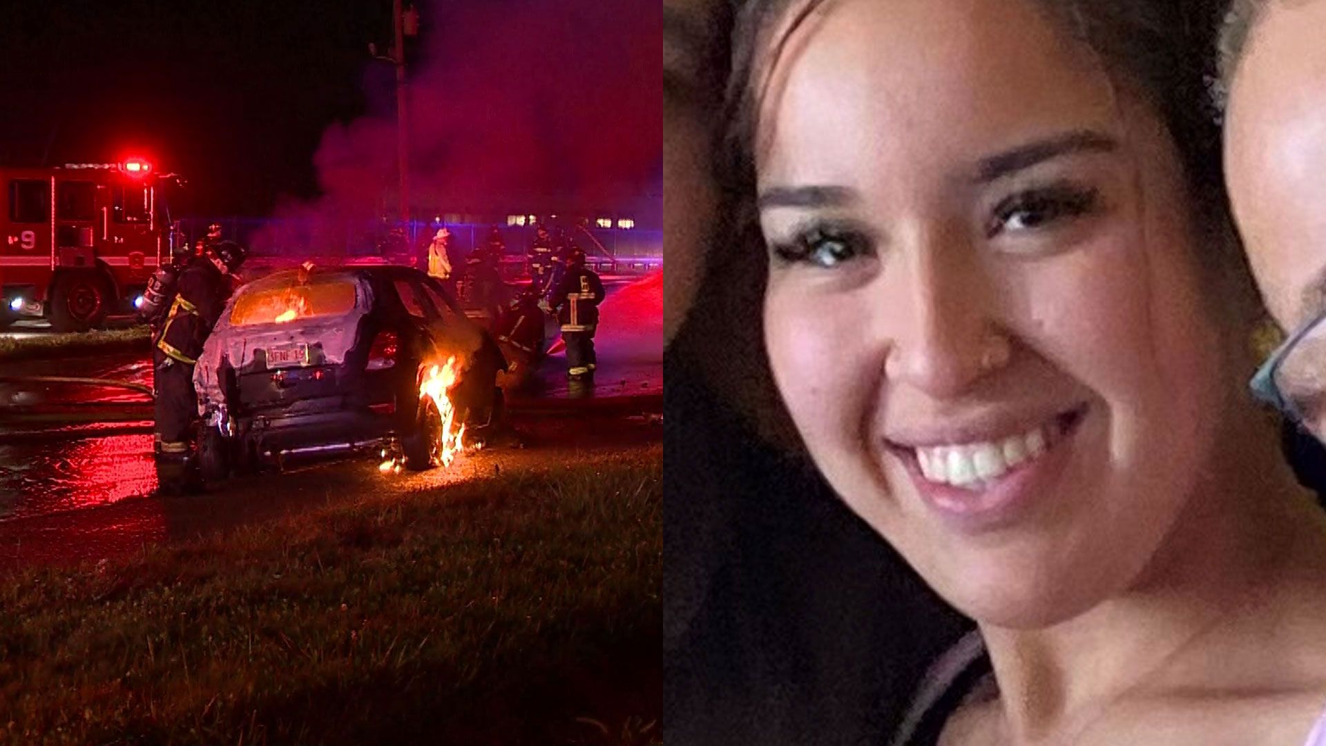 Young Woman Survives Severe Burns On After Fiery Car Crash
