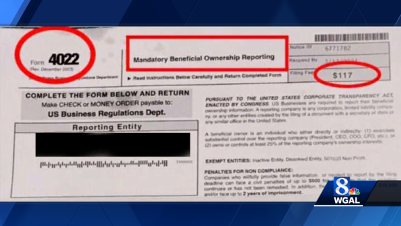 Bogus form targets business owners