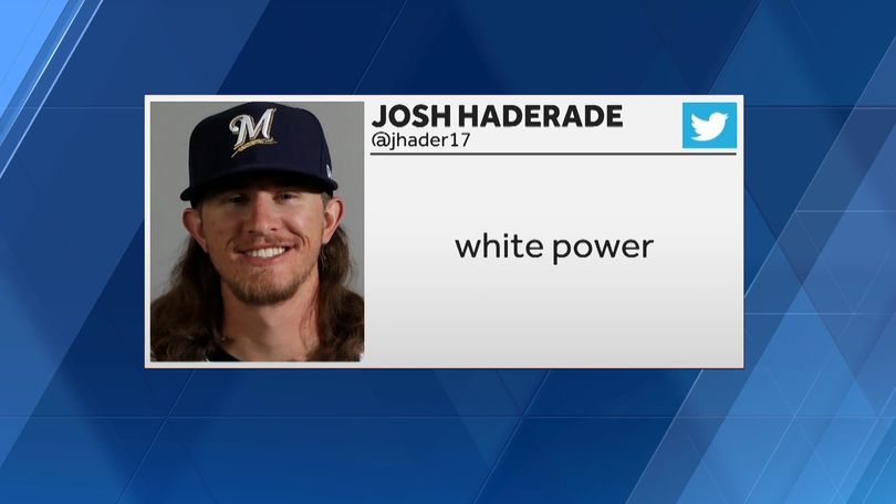 Brewers' Hader apologizes to teammates for racist tweets