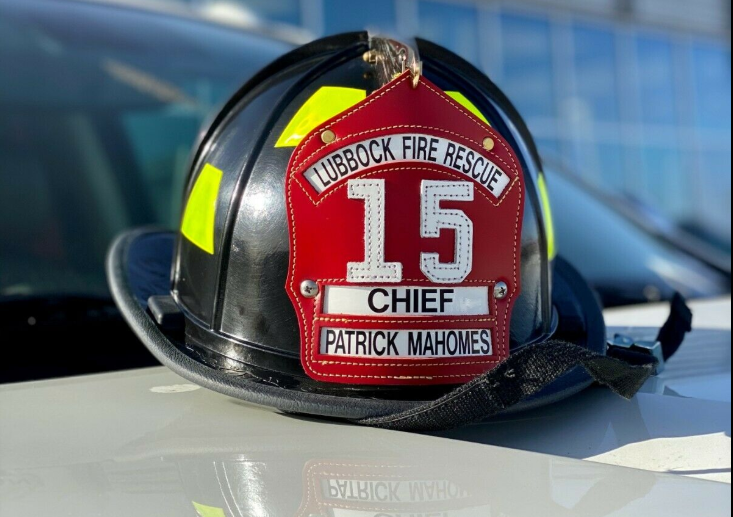 A GOOD CAUSE: Mahomes auctioning fire helmet to benefit families of 2  fallen first responders