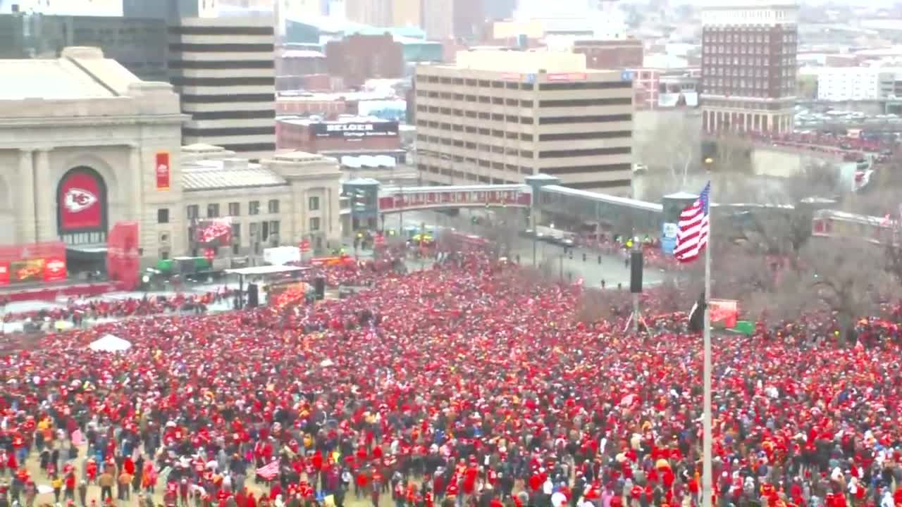 Sea of Red' from Chiefs Championship Parade memorialized in new poster