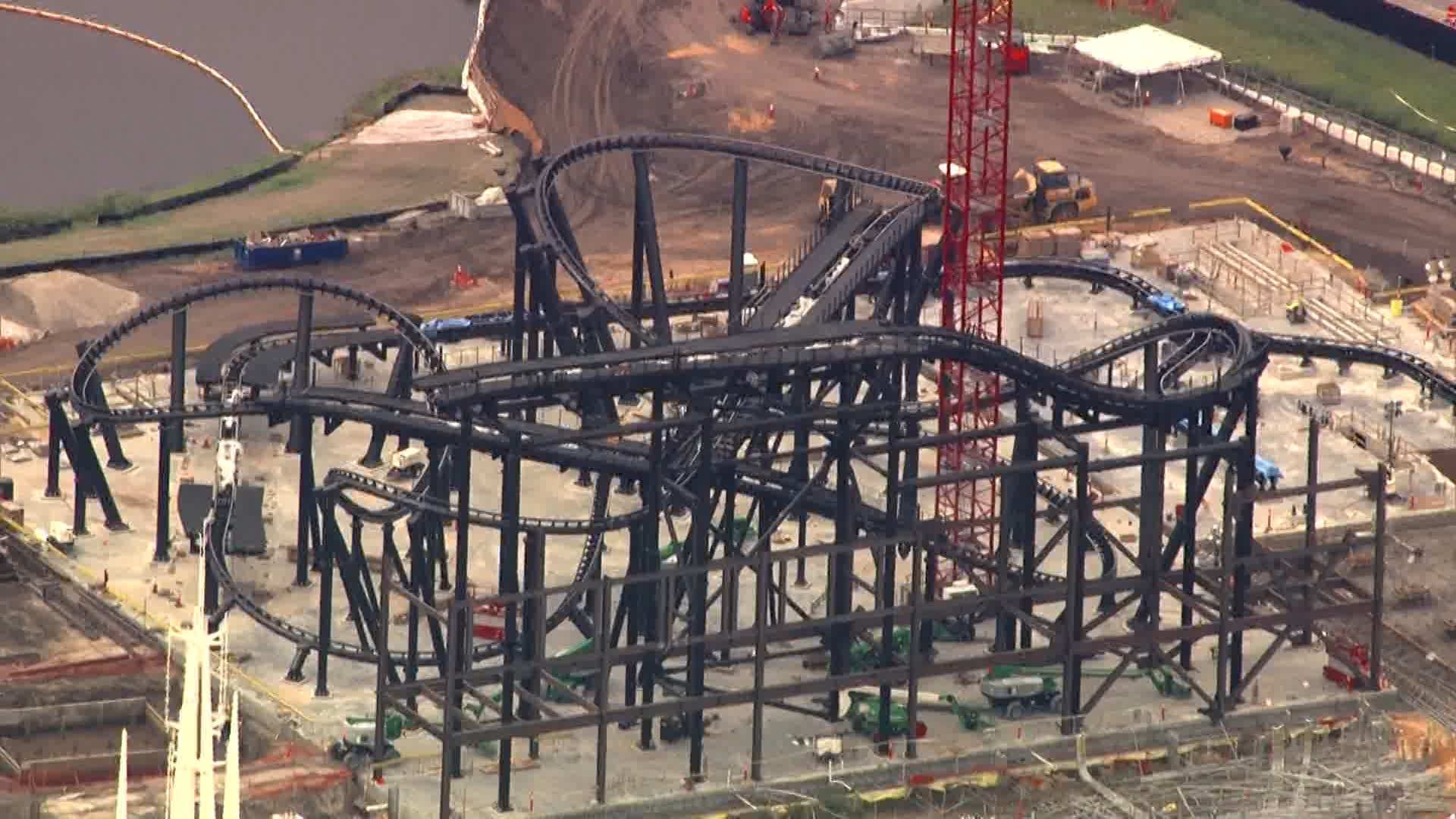 Tron coaster begins to take shape at Magic Kingdom