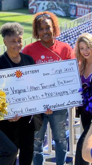 4 lucky Ravens fans get season tickets from Maryland Lottery