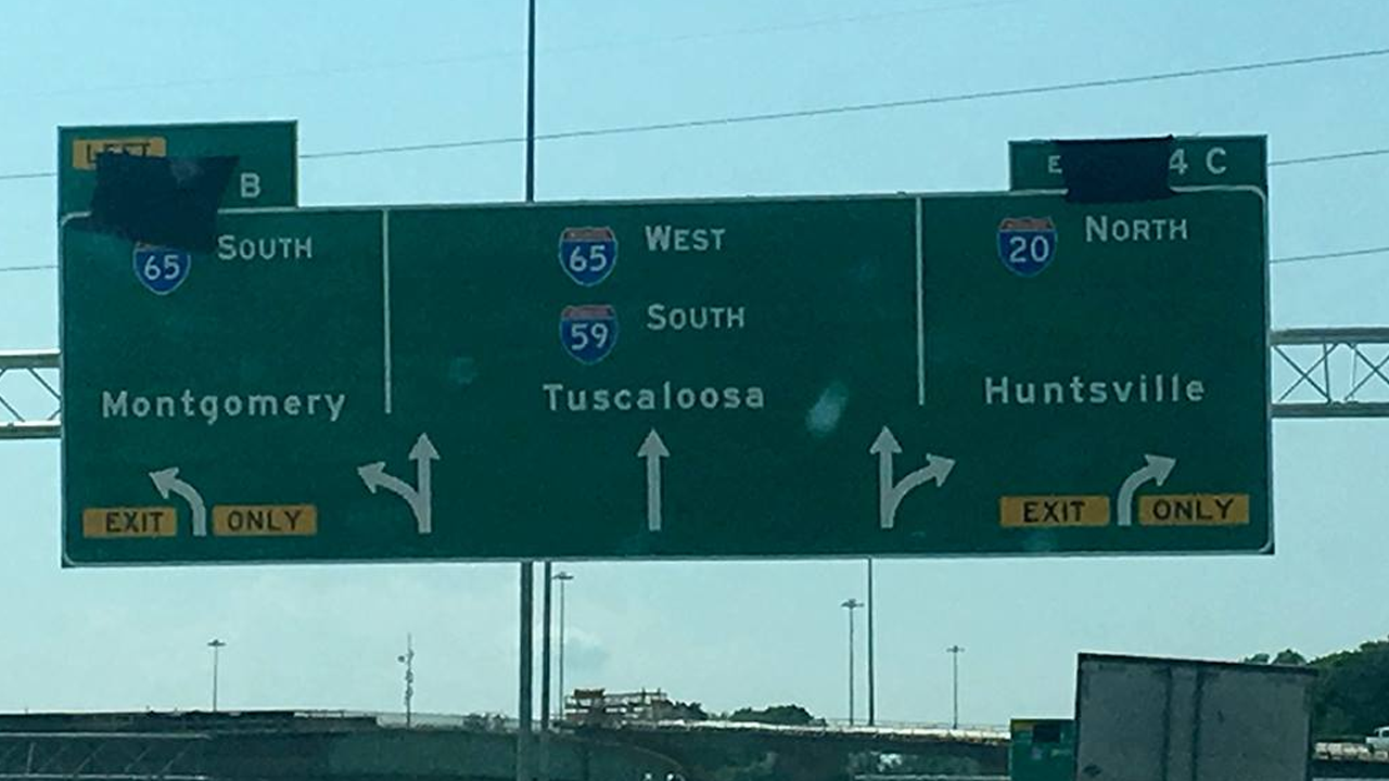 Directions To Interstate 20 Oops: Wrong Directions On New Interstate Sign In Birmingham