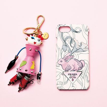 Keychain, Pink, Mobile phone accessories, Fashion accessory, Font, Mobile phone case, Illustration, Fictional character, Style, Jewellery, 