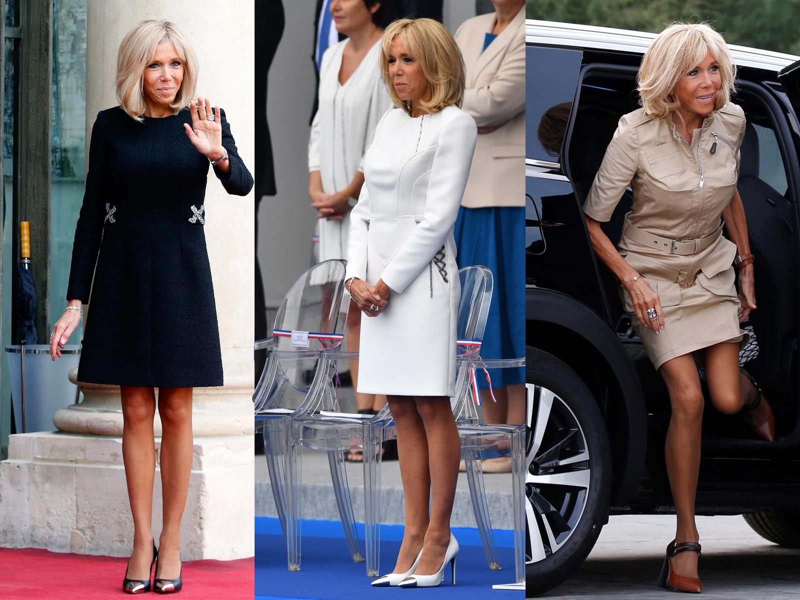 フランス大統領夫人ブリジット マクロン パリシックなご公務ファッションを追跡