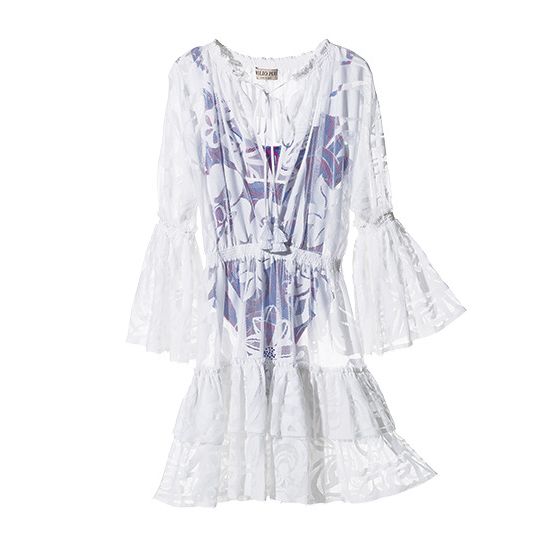 Clothing, White, Violet, Sleeve, Dress, Purple, Day dress, Lavender, Lilac, Outerwear, 