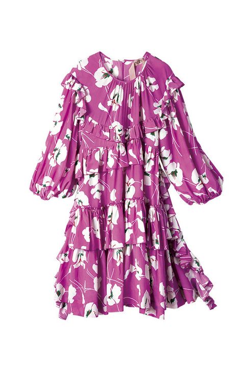 Clothing, Pink, Sleeve, Day dress, Dress, Purple, Magenta, Violet, Blouse, Outerwear, 