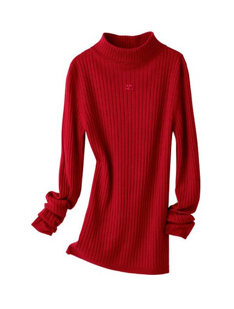 Product, Sleeve, Sweater, Red, Textile, Pattern, Magenta, Woolen, Carmine, Maroon, 