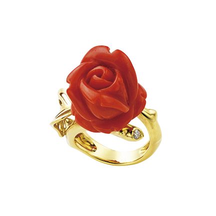 Fashion accessory, Jewellery, Orange, Rose, Ring, Flower, Rose family, Brooch, Body jewelry, Plant, 