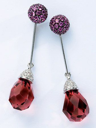 Product, Blue, Earrings, Red, Magenta, Photograph, Pink, Purple, Fashion accessory, Violet, 