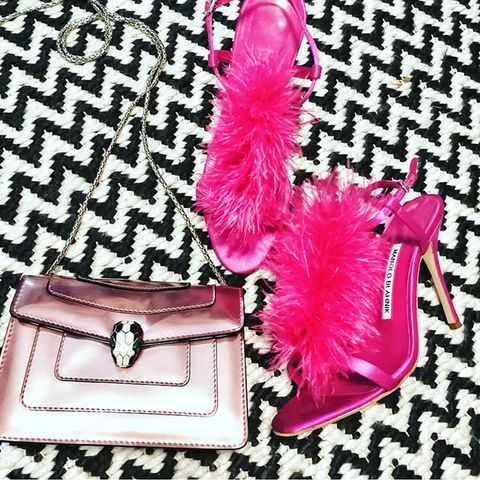 Pink, Fur, Feather, Magenta, Fashion accessory, Material property, Costume accessory, 