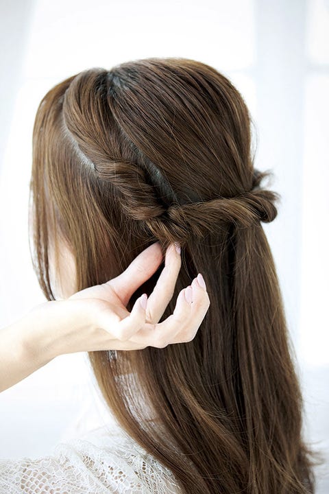 姫盛りヘアアレンジ 中級 くるりんぱ ハーフアップ