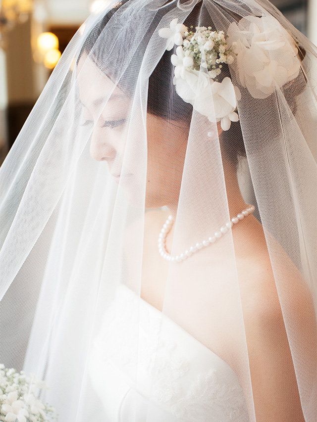 Bridal veil, Veil, Bridal clothing, Bridal accessory, Textile, Photograph, Wedding dress, Bride, Petal, Dress, 