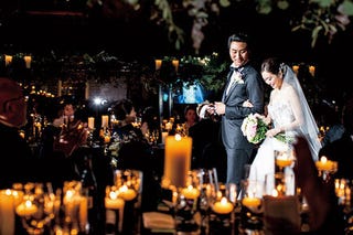 まるで映画 ムービーで見る花嫁ブロガー 倉持はるかさんの 晩餐会ウエディング