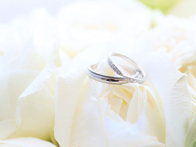 Wedding ceremony supply, Ring, Wedding ring, Engagement ring, Yellow, Fashion accessory, Jewellery, Petal, Engagement, Ceremony, 