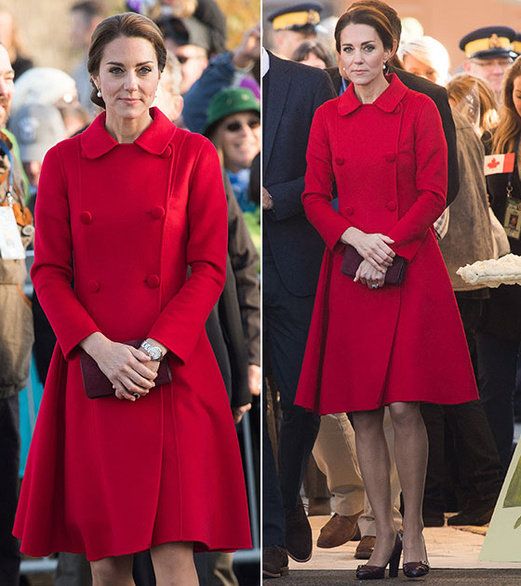 キャサリン妃の新定番カラーは赤！ プリンセスコートにキュン♡