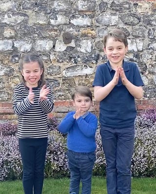 ジョージ王子 シャーロット王女 ルイ王子が英国医療関係者に感謝