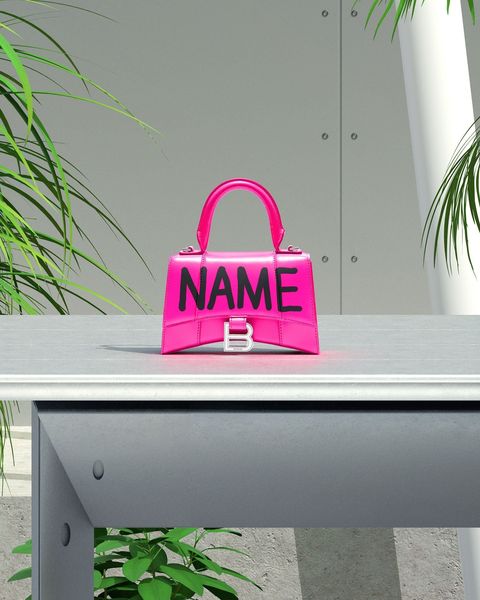 Pink, Green, Handbag, Magenta, Font, Room, Bag, Plant, Fashion accessory, Shelf, 