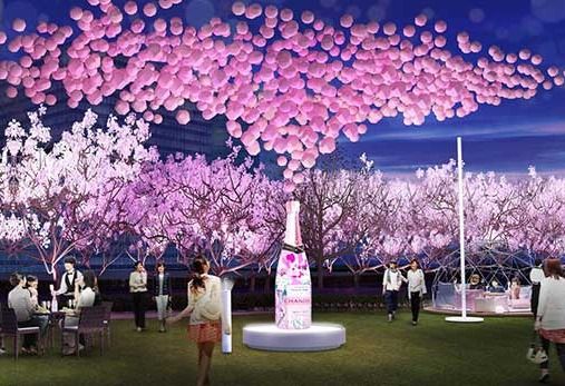 お花見シーズンに先駆けて「CHANDON Blossom Lounge 」を開催！